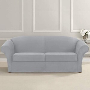 SureFit Ultimate Stretch Suede 3 Piece Sofa Slipcover