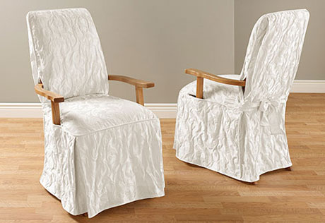 Dining Chair Slipcovers Folding, Waverly Dining Chair Covers