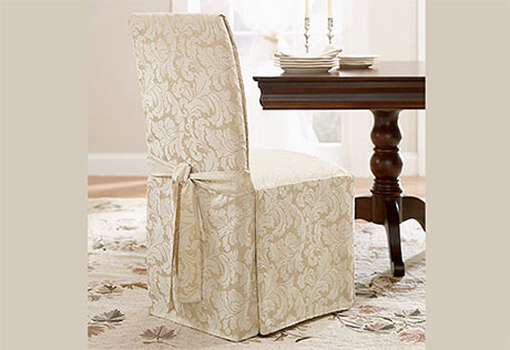 Dining Chair Slipcovers Folding, Waverly Dining Chair Slipcovers